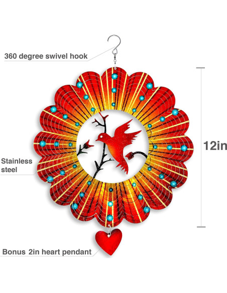Molinete de Jardín SteadyDoggie 30.48 cm Acero Inoxidable Amor
