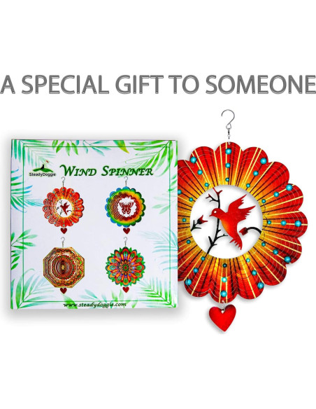 Molinete de Jardín SteadyDoggie 30.48 cm Acero Inoxidable Amor