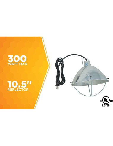 Lámpara de Cría Woods 0165 con Reflector 26.67 cm 250W