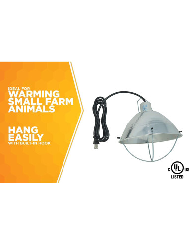 Lámpara de Cría Woods 0165 con Reflector 26.67 cm 250W