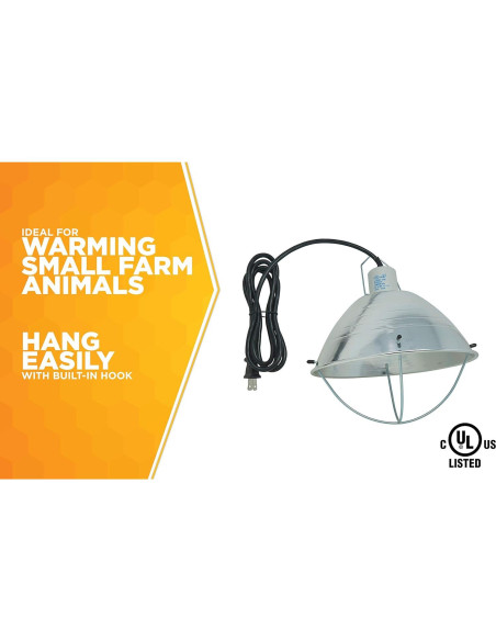 Lámpara de Cría Woods 0165 con Reflector 26.67 cm 250W