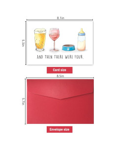 Tarjeta de Felicitaciones Baby Shower Bewoow 20.5x13.5cm 2