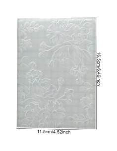 Carpeta de Embossing 3D DIYology Rosa 16.5x11.5cm para Manualidades 2