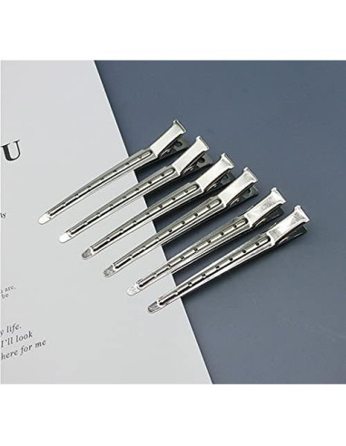 31 Clips de Metal en Forma de Pato CRQ para Estilizar Cabello