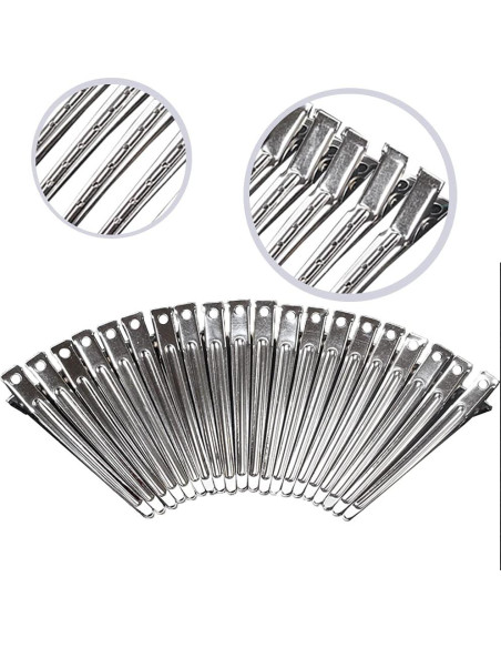 31 Clips de Metal en Forma de Pato CRQ para Estilizar Cabello 31 Clips de Metal en Forma de Pato CRQ para Estilizar Cabello