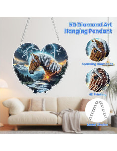 Kit de Arte de Diamante 5D MOGTAA Caballo para Decoración 2