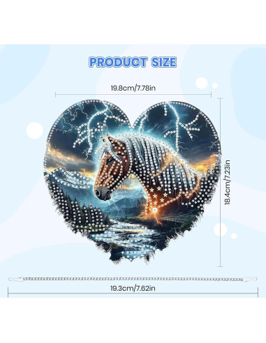 Kit de Arte de Diamante 5D MOGTAA Caballo para Decoración