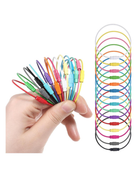 Paquete de 32 Lazos de Acero Inoxidable Multicolor 1.5mm Paquete de 32 Lazos de Acero Inoxidable Multicolor 1.5mm