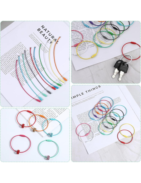 Paquete de 32 Lazos de Acero Inoxidable Multicolor 1.5mm Paquete de 32 Lazos de Acero Inoxidable Multicolor 1.5mm