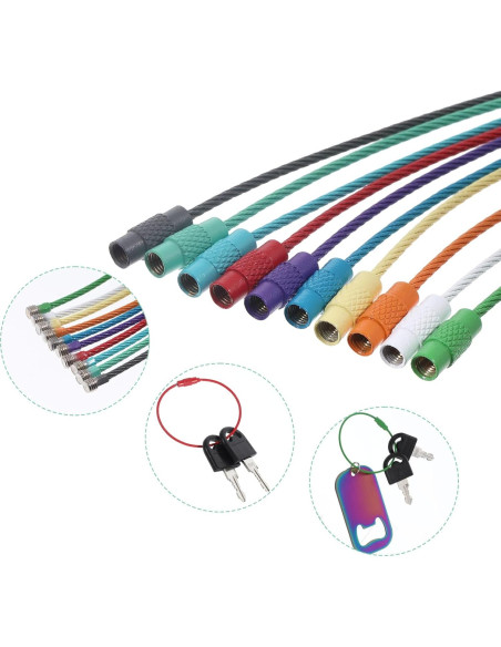 Paquete de 32 Lazos de Acero Inoxidable Multicolor 1.5mm Paquete de 32 Lazos de Acero Inoxidable Multicolor 1.5mm