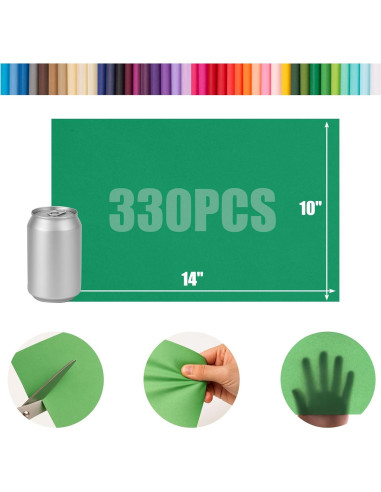 Papel de Seda Shindel 330 Hojas 35x25cm Multicolor para Manualidades