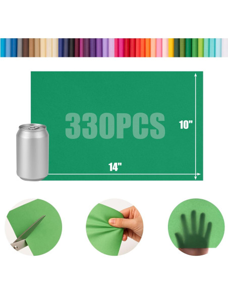 Papel de Seda Shindel 330 Hojas 35x25cm Multicolor para Manualidades