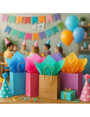 Papel de Seda Shindel 330 Hojas 35x25cm Multicolor para Manualidades