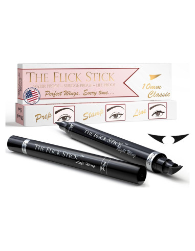 Sello Delineador de Ojos con Alas Vogue Efectos Negro 10mm