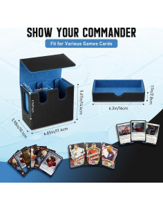 Caja de Deck TiMOVO para Cartas MTG Commander - Almacenamiento 400+ Cartas 2