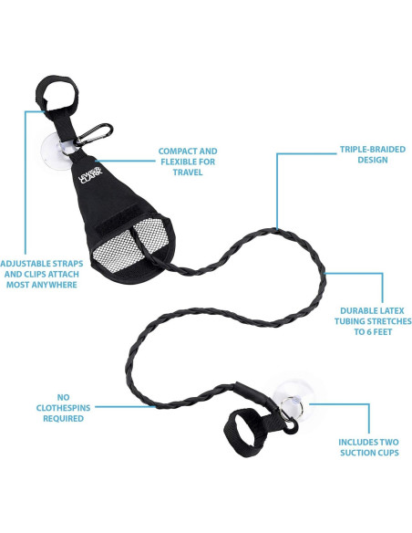 Cuerda de Ropa Ajustable Lewis N. Clark 1.83m para Viajes