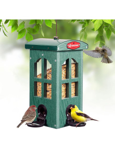 Comedero para Aves Kingsyard Verde a Prueba de Lluvia 1.59kg 2