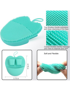 INNERNEED Juego de Cepillos Faciales de Silicona Suave - 3 Piezas 2