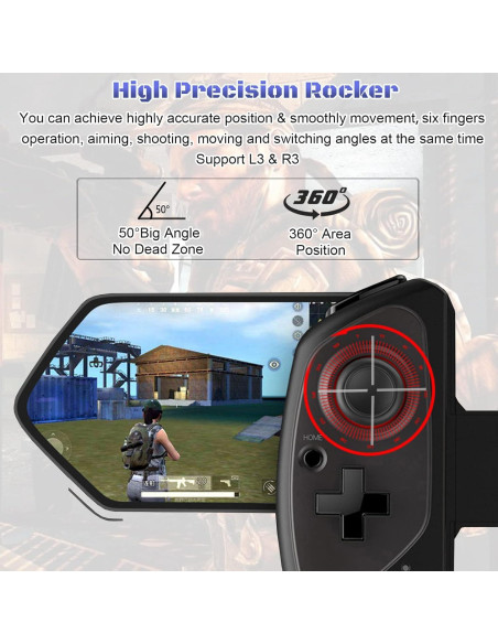 Controlador Inalámbrico Megadream para iPad y Android - Negro