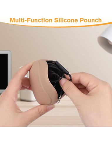 Organizador de Auriculares Silicona Lagwry 7 Colores Compacto