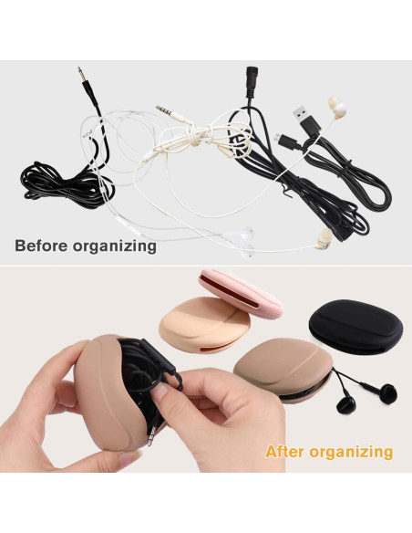 Organizador de Auriculares Silicona Lagwry 7 Colores Compacto