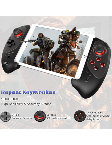 Controlador Inalámbrico Megadream para iPad y Android - Negro