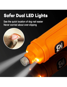 Molinillo de Uñas Eléctrico Casfuy N30 con 2 Luces LED 2