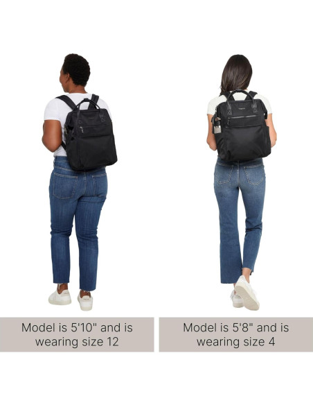 Mochila Baggallini Soho para Laptop Resistente al Agua - Negro