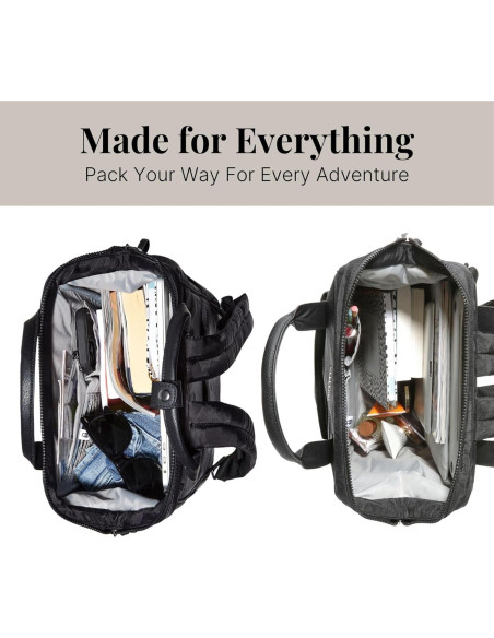 Mochila Baggallini Soho para Laptop Resistente al Agua - Negro