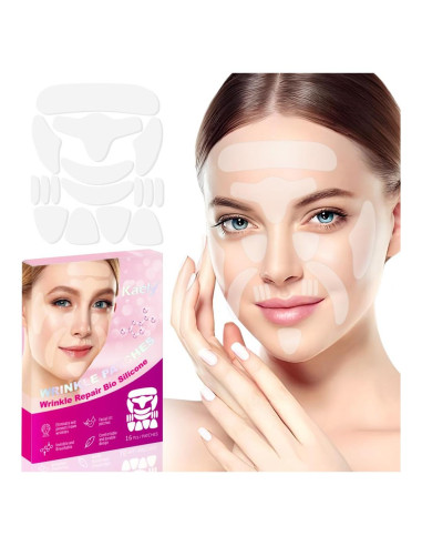 Parches Antiarrugas Kaely 128 Pcs Silicona para la Cara