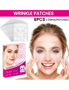 Parches Antiarrugas Kaely 128 Pcs Silicona para la Cara 2