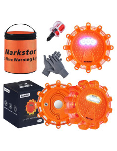 Luces de Advertencia LED Markstor MST-000 - Paquete de 3