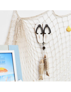 Gancho de Pared Veclotch en Forma de Chancla de Madera 2