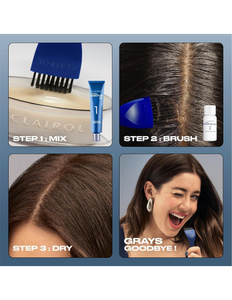 Tinte Permanente Clairol Nice'n Easy 4 Castaño Oscuro 32.5 ml