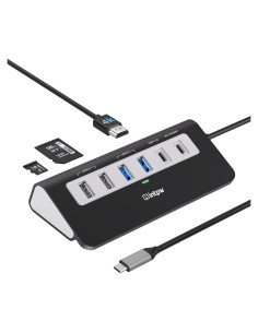 Hub USB C 9-en-1 INTPW con HDMI 4K, PD 100W, 5 puertos