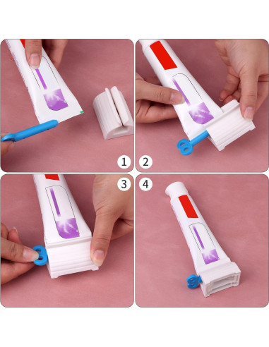 Compresor de Pasta de Dientes JIAKAI 2 Piezas Azul y Verde