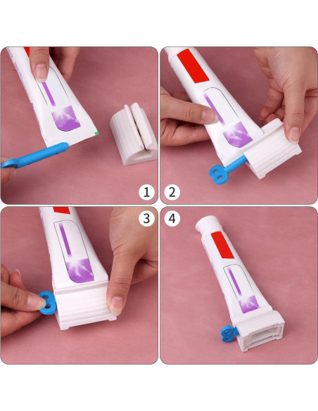 Compresor de Pasta de Dientes JIAKAI 2 Piezas Azul y Verde