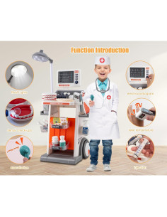 Juego de Doctor POFJOEQ 30 Piezas con Luces y Sonidos 2