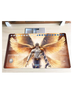 Tapete de Juego Mlikemat Digimon Angemon 60x35 cm con Bolsa