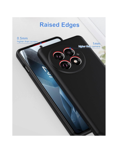 Funda de Silicona Foluu para OnePlus 13 5G - Antideslizante, Negra Funda de Silicona Foluu para OnePlus 13 5G - Antideslizante, Negra
