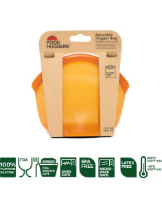 Bolsas Hugger de Silicona Reutilizables 384 ml Ámbar 2
