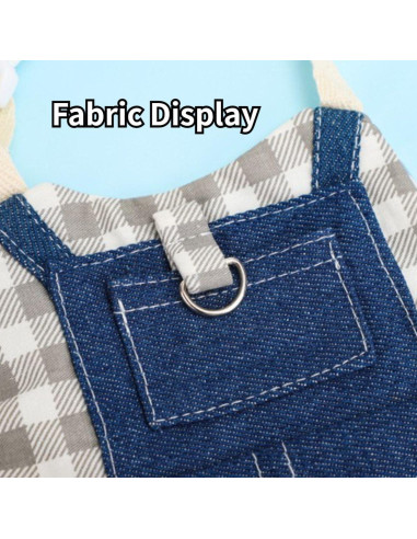 Arnés y Correa para Conejo Copfeu Gris Talla S Ajustable