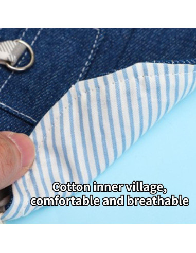 Arnés y Correa para Conejo Copfeu Gris Talla S Ajustable