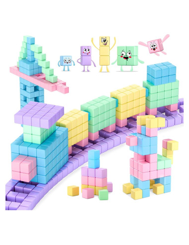 45PCS Bloques Magnéticos Montessori SYSKENI para Niños 2-8 Años