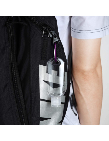 Juego de 8 Botellas de Viaje 50 ml VHOPMORE con Llavero