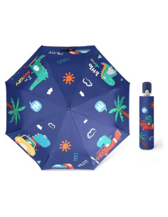 Paraguas Automático Plegable para Niños Hannstar - Diseño Gatito