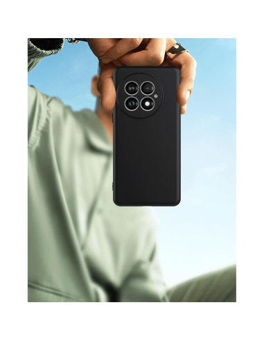 Funda de Silicona Foluu para OnePlus 13 5G - Antideslizante, Negra