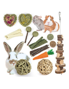 Juguetes Masticables Naturales Sofier para Conejos y Cobayas