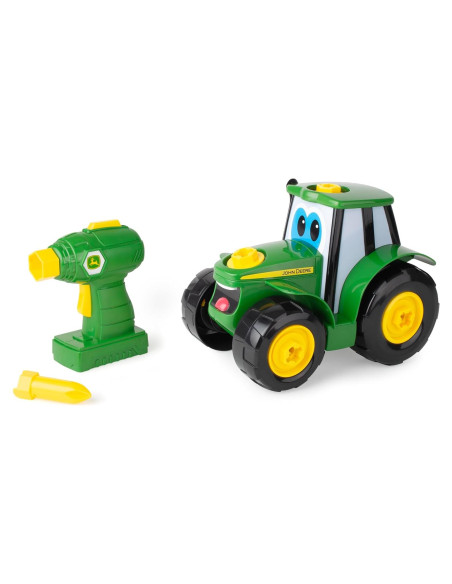 Juguete de Construcción John Deere Tractor Johnny 16 Piezas