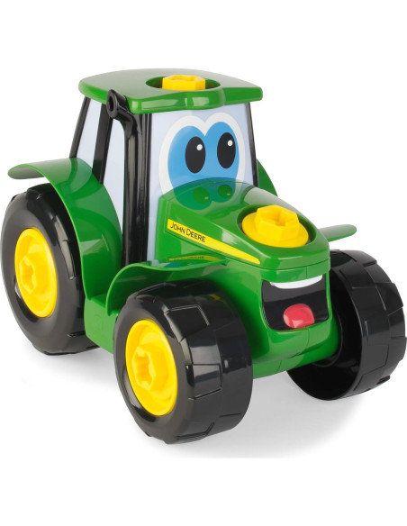 Juguete de Construcción John Deere Tractor Johnny 16 Piezas
